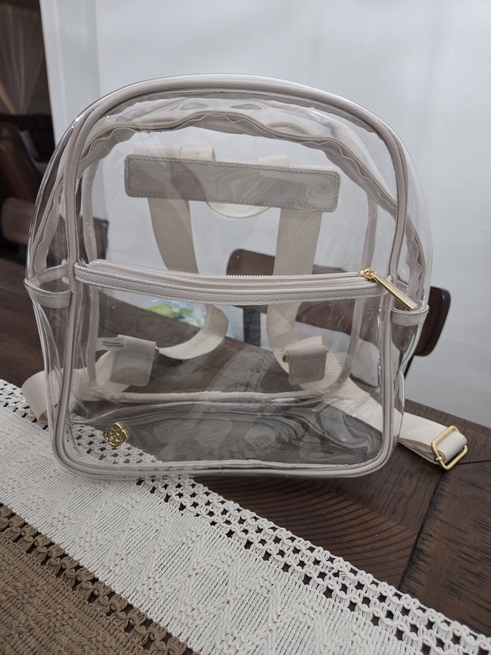 Kendra Scott Clear Backpack Gold Hardware – Stadium-Approved